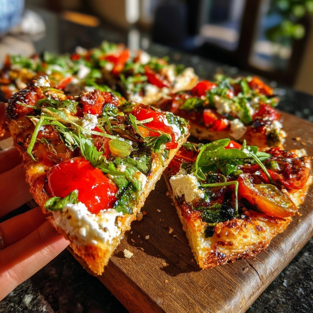 Super Bowl Party Food Veggie Flatbreads