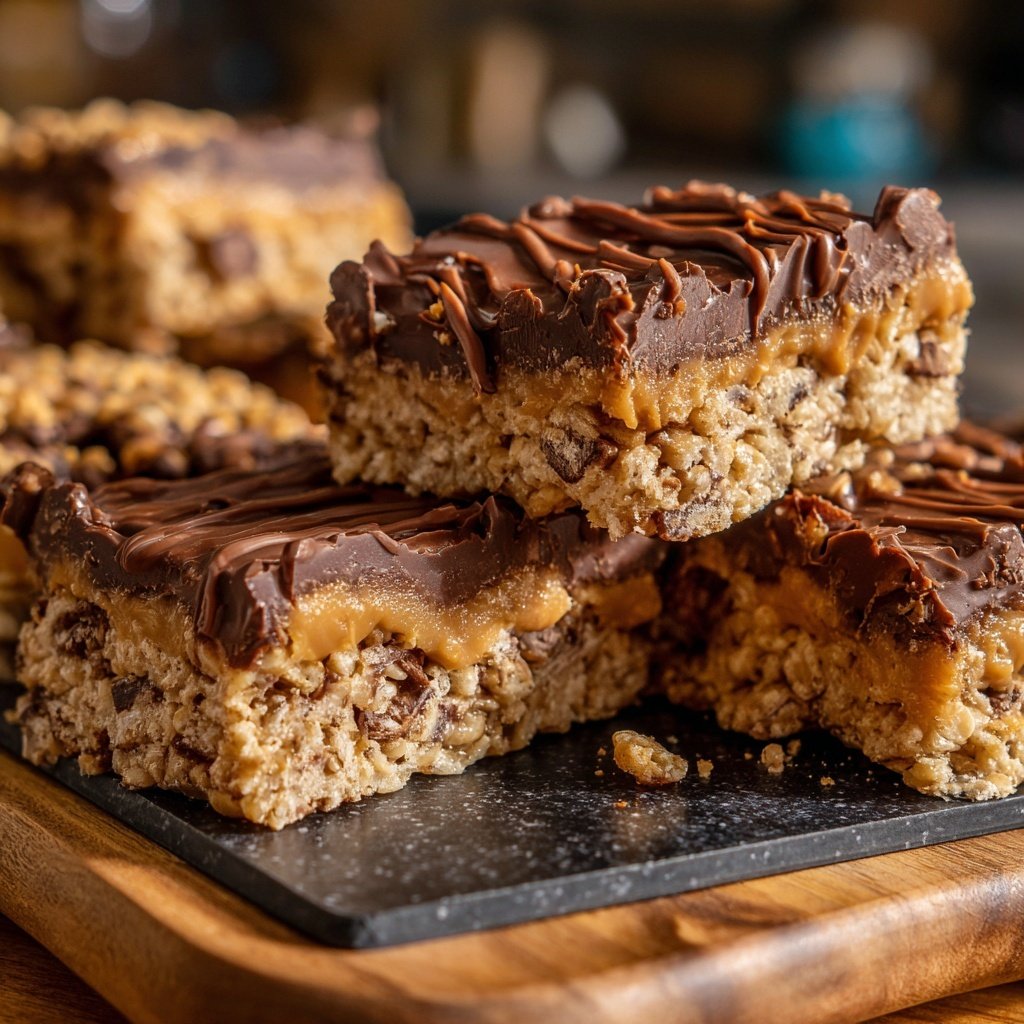 Chocolate Peanut Butter Rice Crispy Treats