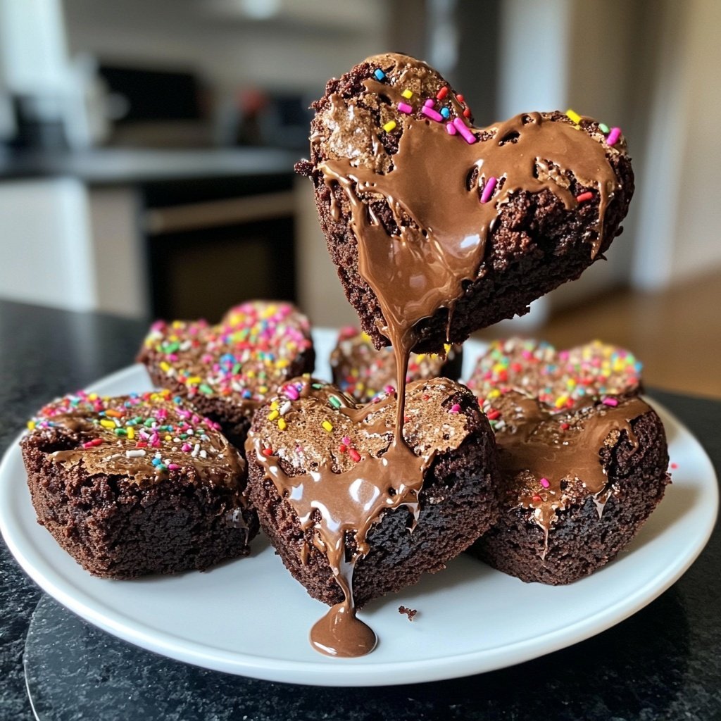 Valentines Treats Mini Brownie Hearts
