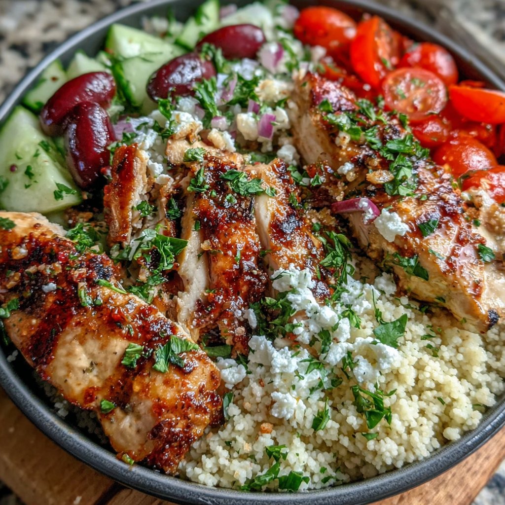 Mediterranean Grilled Chicken Bowl