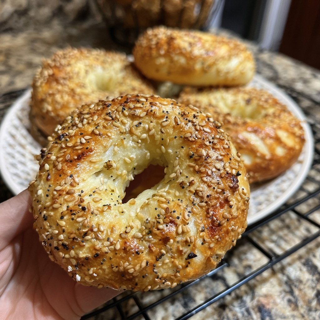 Greek Yogurt Bagels Baked