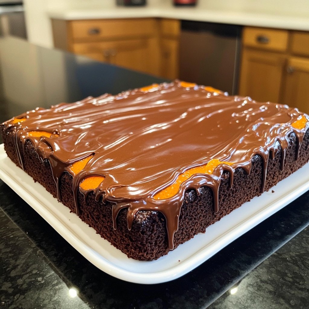 Chocolate Orange Sheet Cake