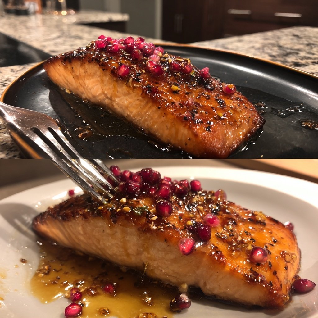 Honey Glazed Salmon with Pink Peppercorns