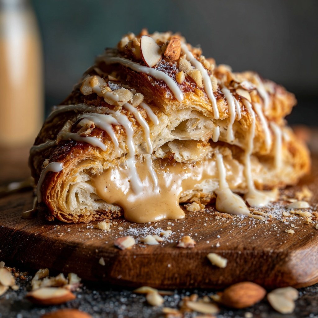 Almond Butter Croissant Breakfast Bake