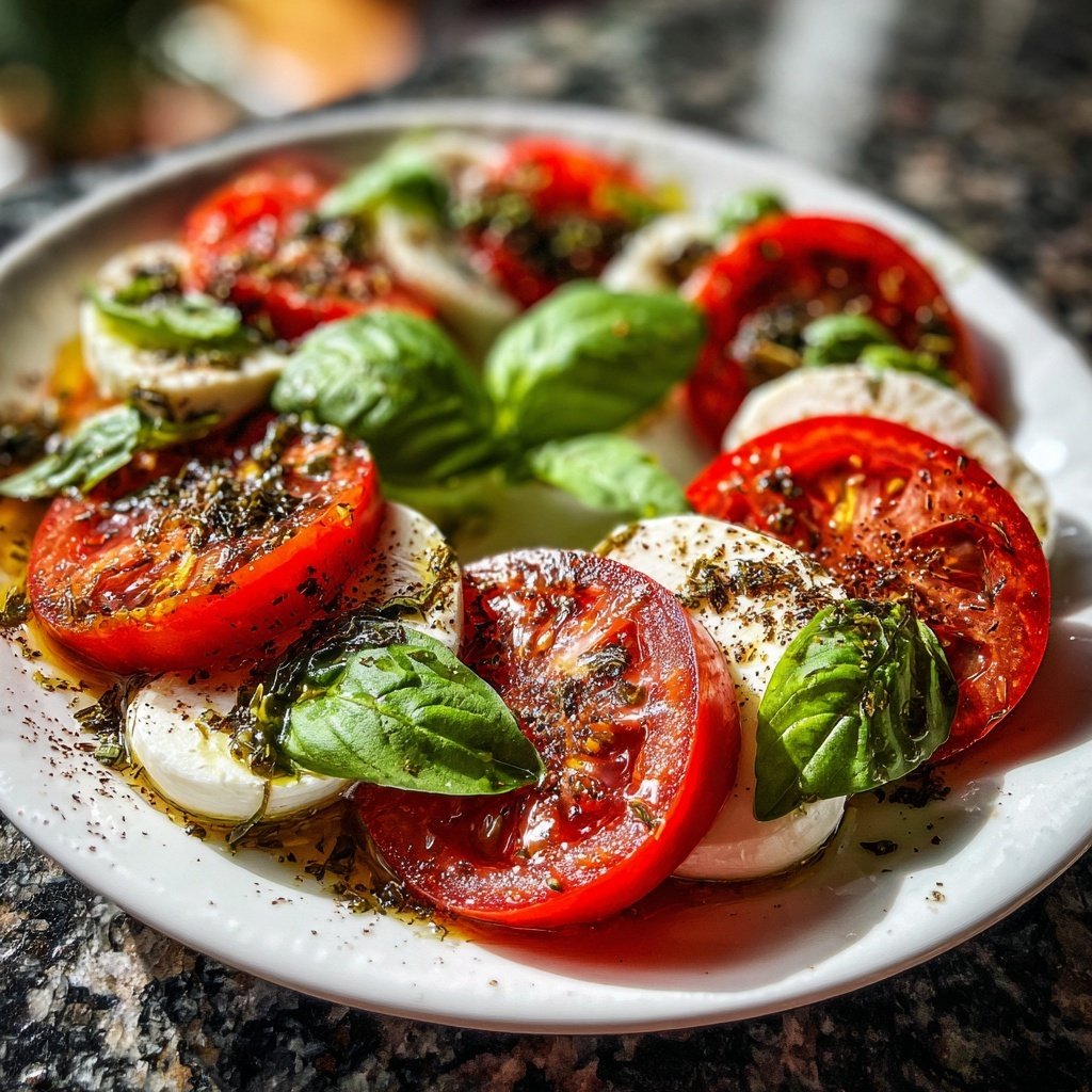 Caprese Salad with Heart Tomatoes