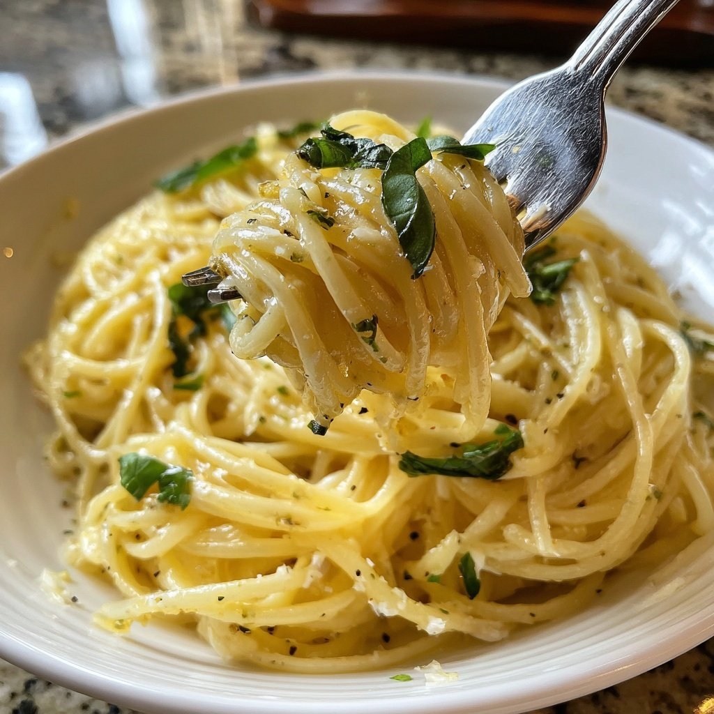 Romantic Lemon Cream Pasta