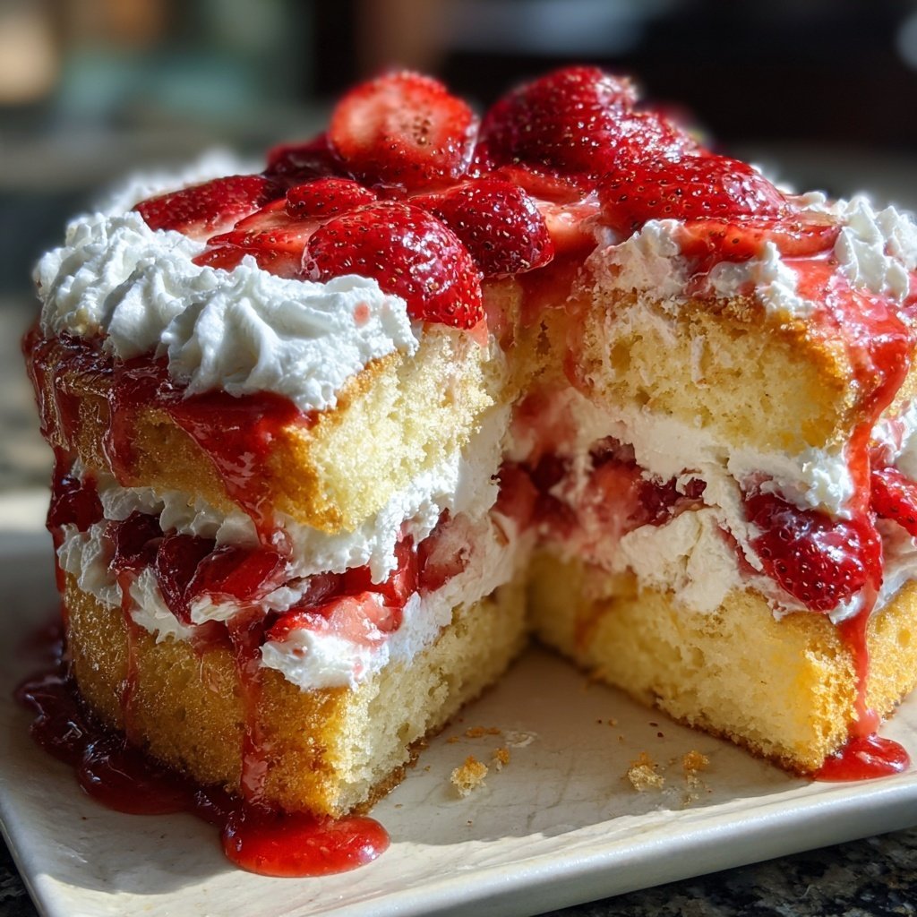 Strawberry Shortcake With Pound Cake
