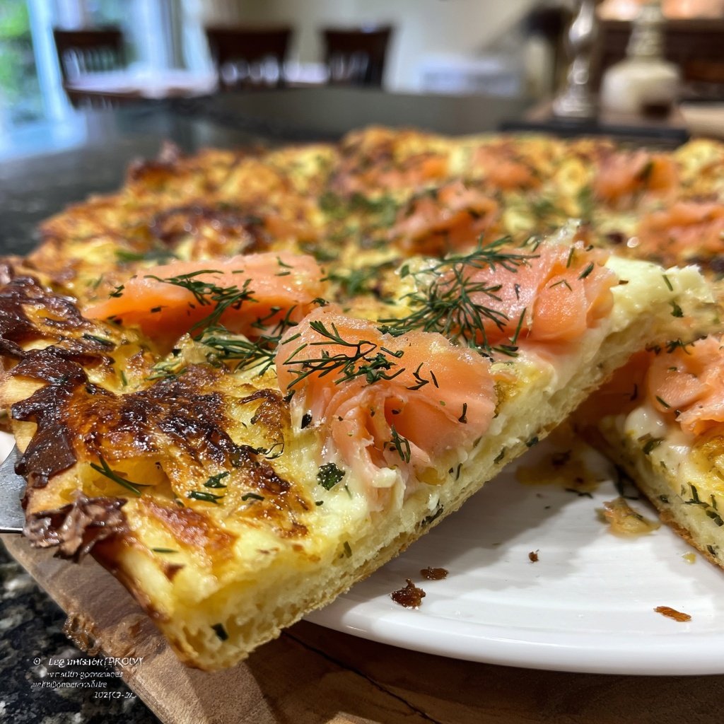 Flammkuchen with Smoked Salmon