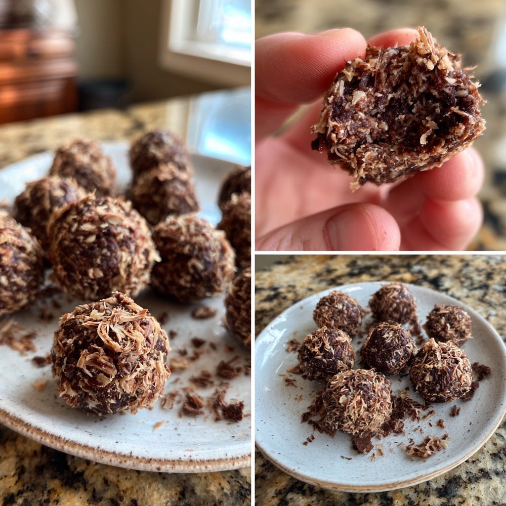 Chocolate Coconut Date Bites