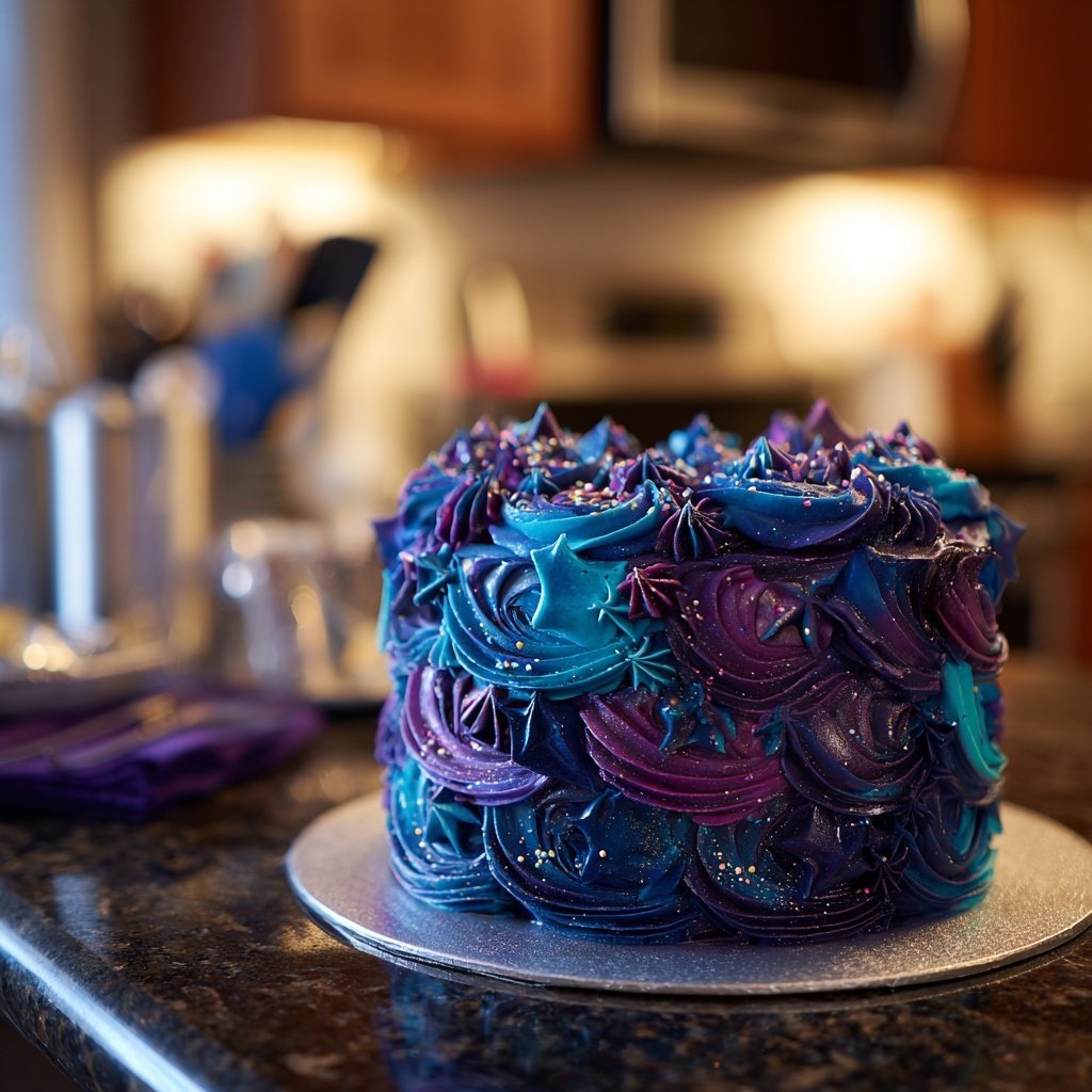 Galaxy Themed Pisces Cake