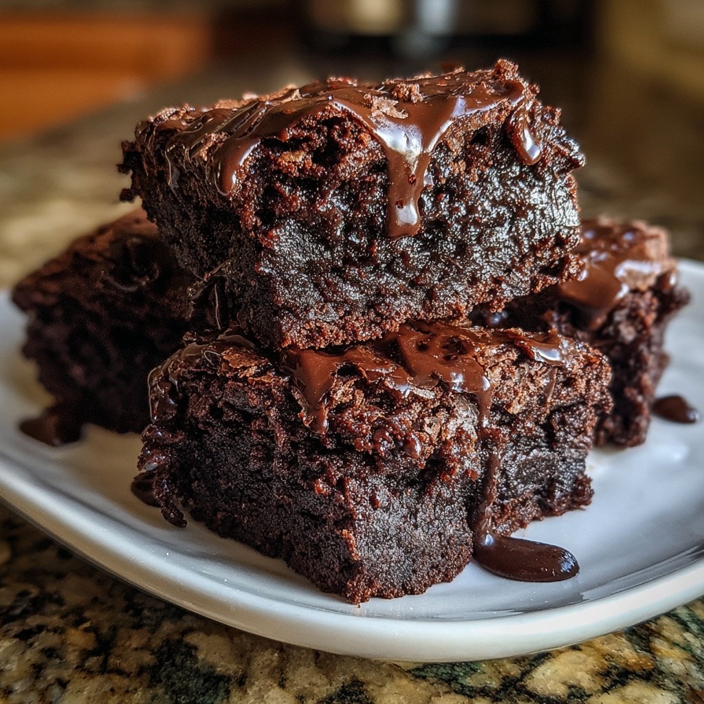 Sourdough Discard Brownies Fudgy