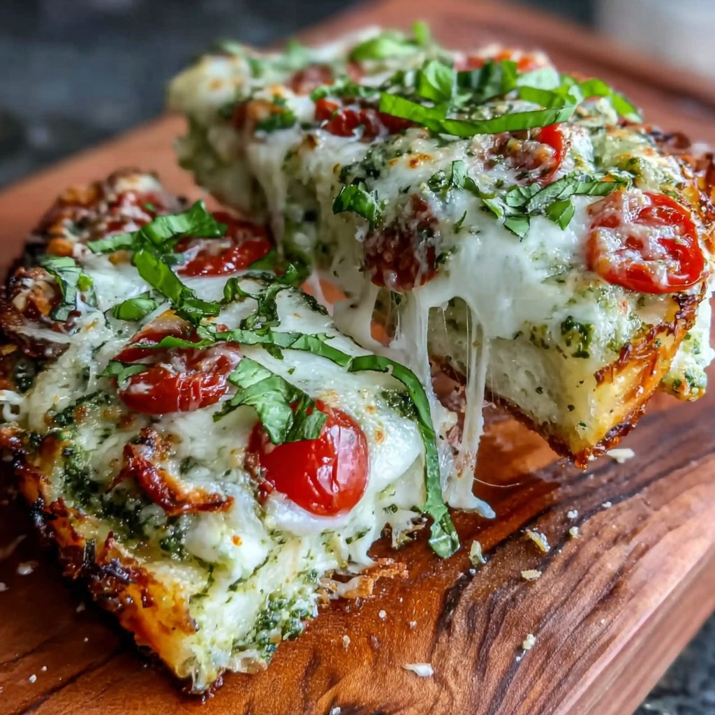 Rotisserie Chicken And Pesto Flatbread