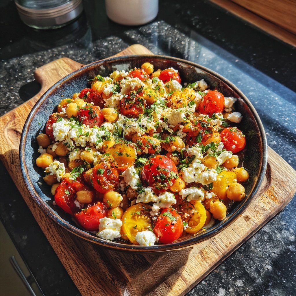 Mediterranean Chickpea And Feta Bowl